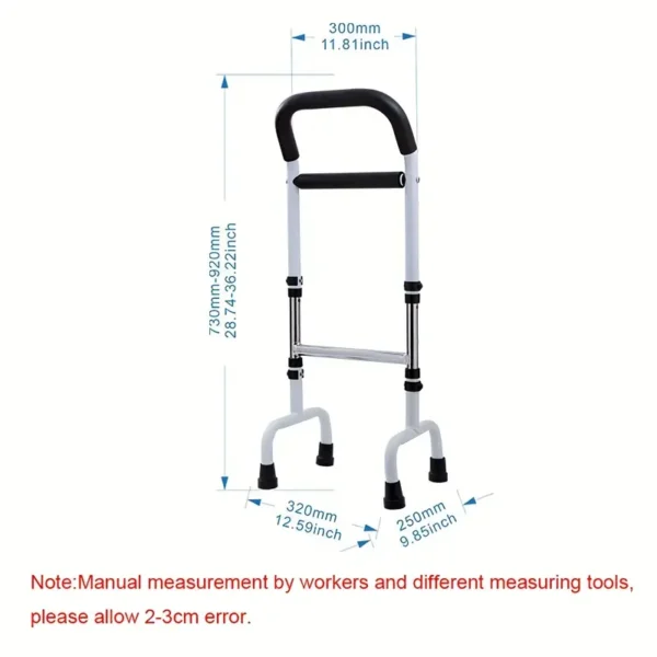 Adjustable Height Cane with Non Slip Tips