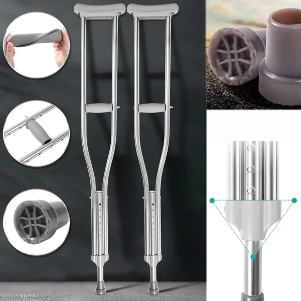 Tynor Axillary Crutch Walking Sticks Pair